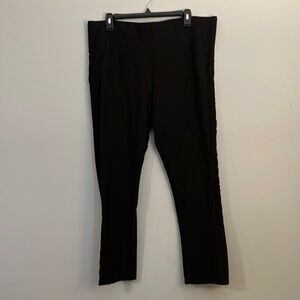 Black Pants with Lace Detail